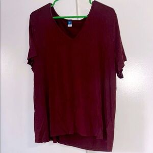 🍯 XXL Old Navy Luxe T-Shirt in dark red (1-30)